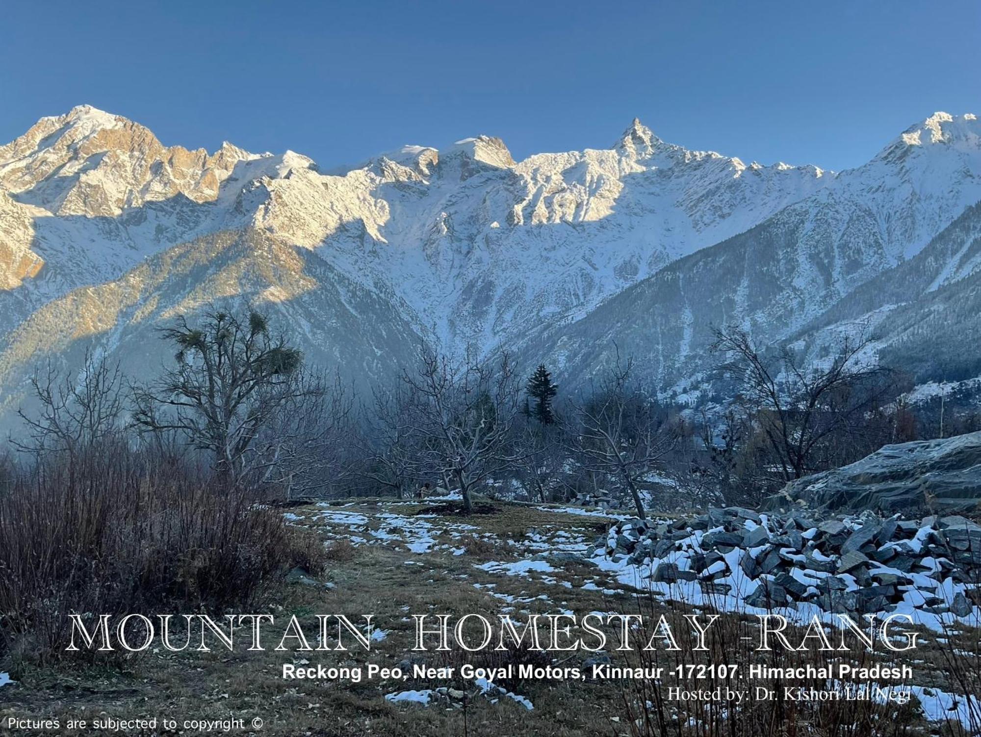 Mountain Home Stay -Rang, At Reckong Peo - Kalpa, Near Goyal Motors, Way To Petrol Pump At Itbp Quarters Екстериор снимка