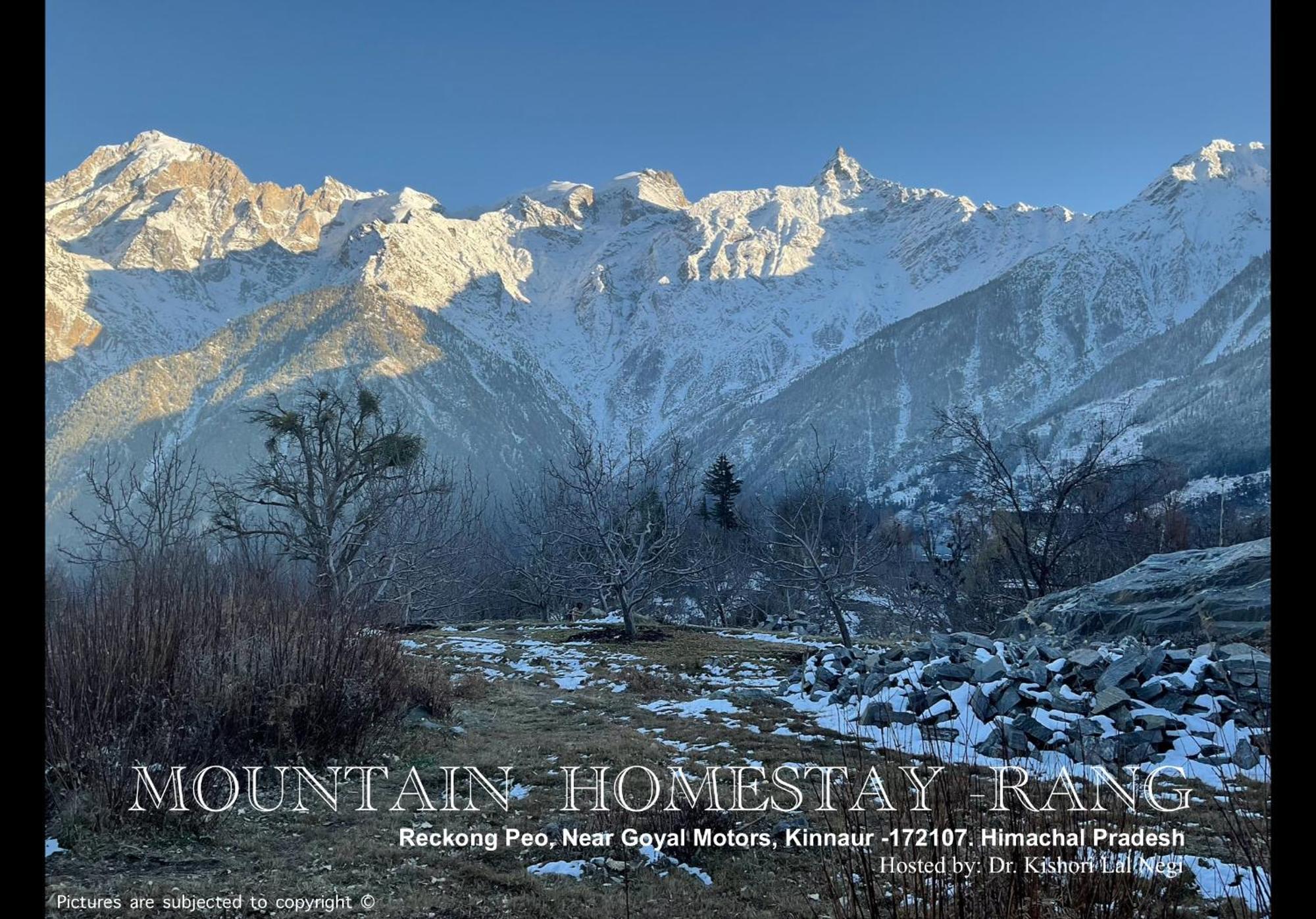 Mountain Home Stay -Rang, At Reckong Peo - Kalpa, Near Goyal Motors, Way To Petrol Pump At Itbp Quarters Екстериор снимка